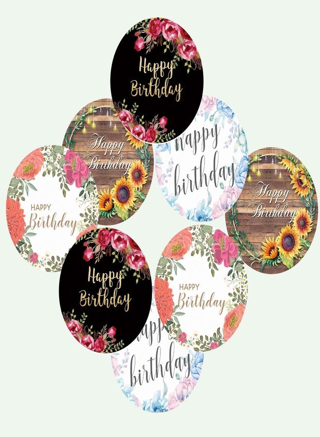 SLGIFT Vinyl Happy Birthday Theme Sticker, Self-Adhesive Vinyl Stickers, 40 Pieces, 2 x 2 Inches Round Sticker, 4 Unique Designs, R161 - Image 3